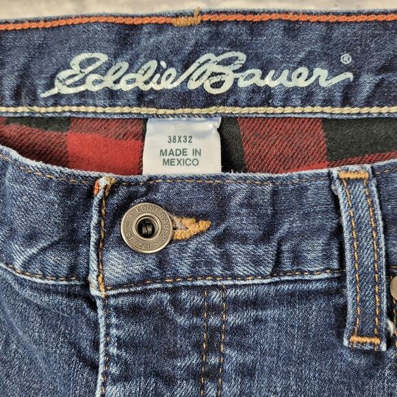 Eddie Bauer Straight Fit Flannel Lined Jeans size 38 - Picture 4 of 16
